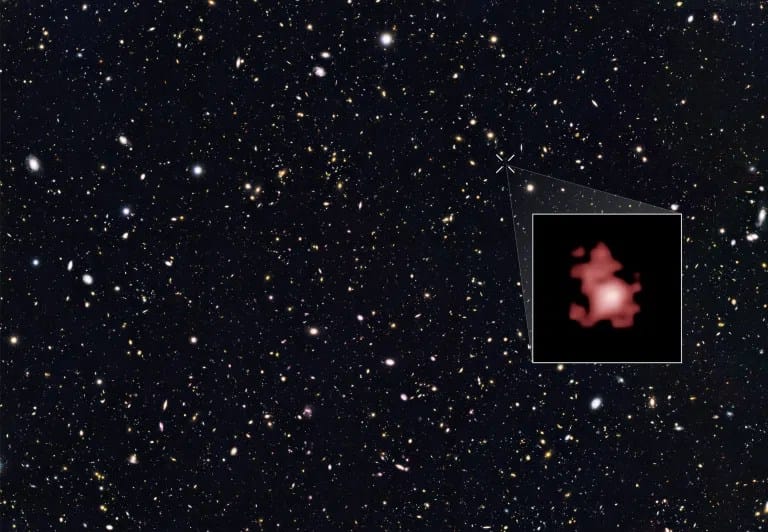 Arqueologia Galáctica em ação! Este campo de observação do Hubble contém dezenas de milhares de galáxias, incluindo uma vista como era há 13,4 bilhões de anos. Cada detalhe nos ajuda a reconstruir a história do Universo. 
Crédito: NASA