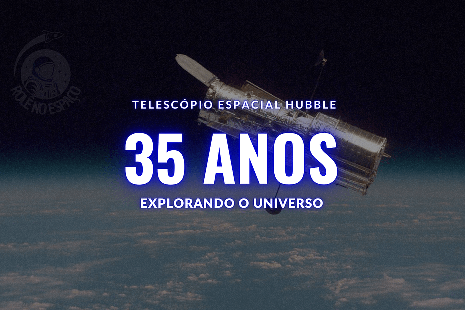 Telescópio Espacial Hubble em órbita da Terra, com o azul vibrante da atmosfera e a curvatura do planeta ao fundo, simbolizando sua posição estratégica fora da atmosfera.